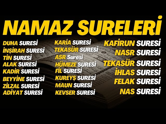 Namaz sureleri okunuşu nasıl çalışılır: sure sure ezber planı